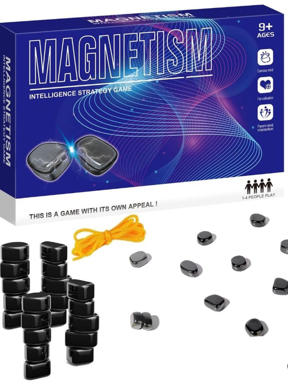 Magnetic Chess Game for Kids & Adults – Magnetism Strategy Puzzle Game Set